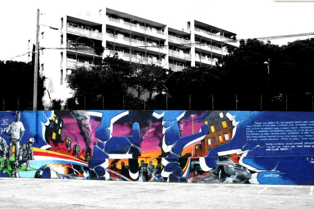 Murale SCB à Caucade