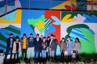Inauguration de la murale à l'ICP
